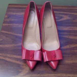 RED Stilettos with bow